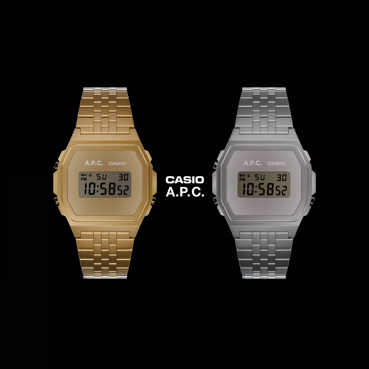Casio Vintage A.p.c Collaboration Model A1000ACG-9DR
