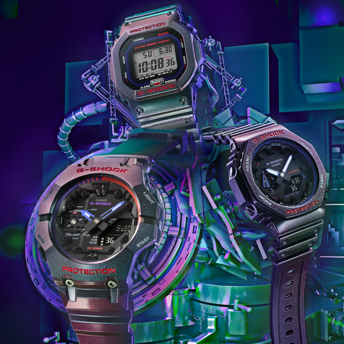 G-Shock Bluetooth Mobile Link Casual Men's Watch GA-B001AH-6ADR