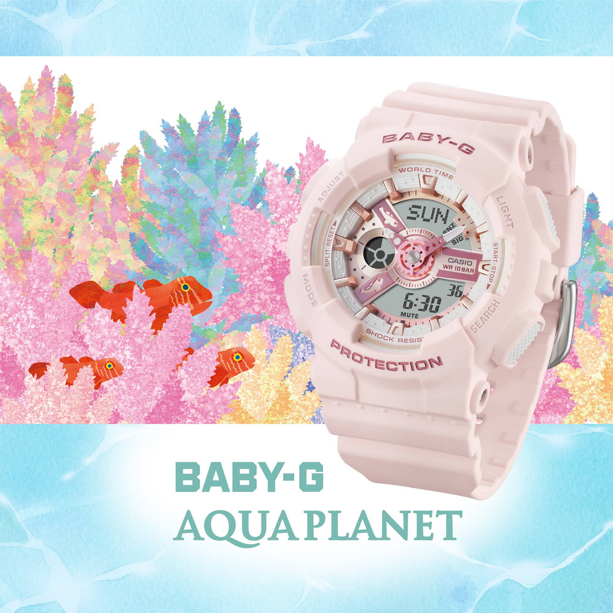 Baby-G Analog-Digital Women's Watch BA-110AQ-4ADR