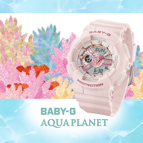 Baby-G Analog-Digital Women's Watch BA-110AQ-4ADR