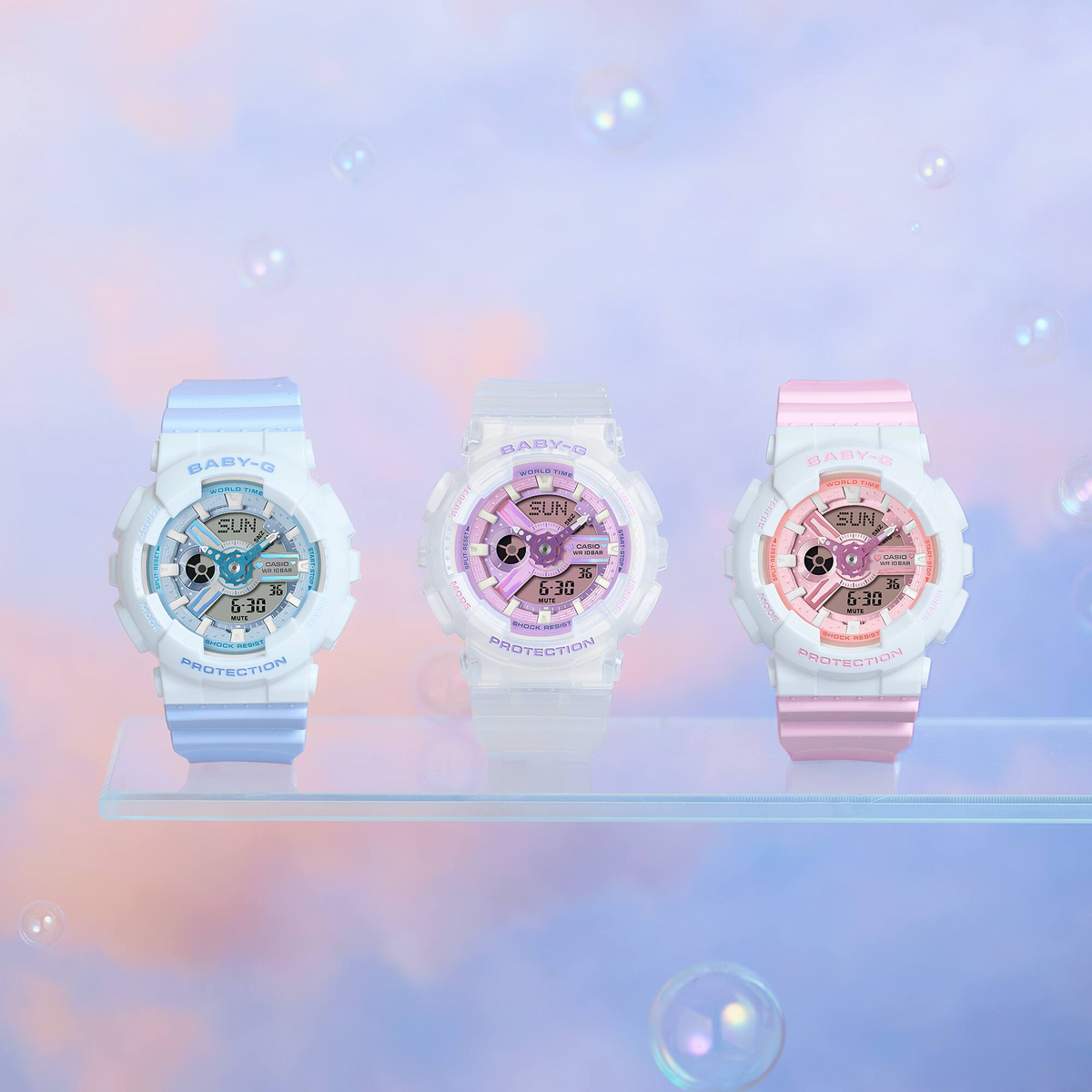 Baby-G Digital Analog Women Casual Watch BA-110PS-7ADR