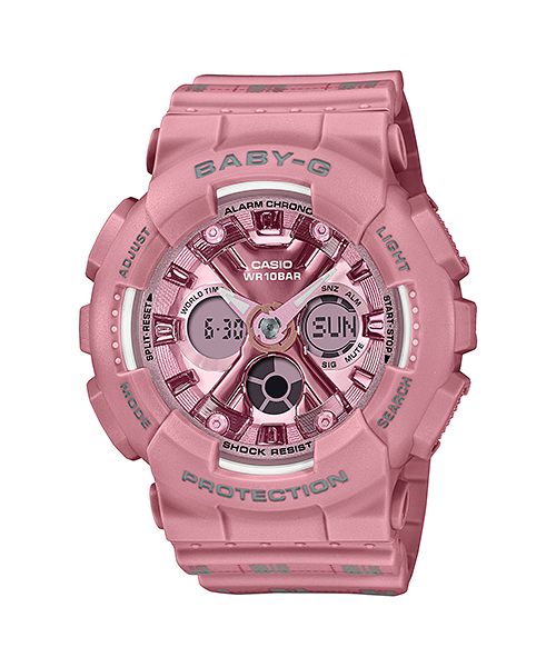 Casio Baby-G BA-130SP-4ADR Analog-Digital Ladies Watch, Pink