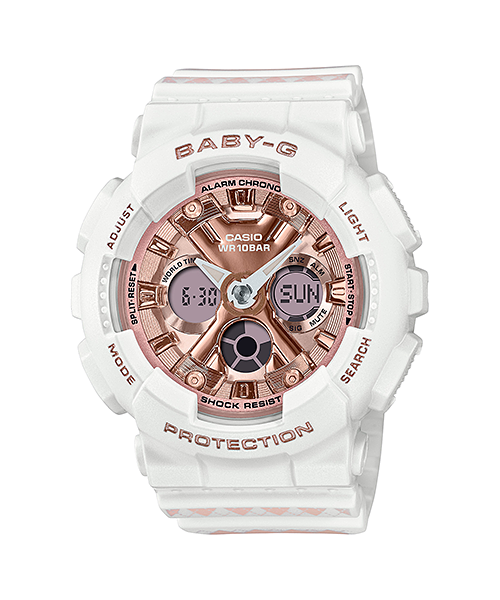 Casio Baby-G BA-130SP-7ADR Analog-Digital ladies Watch, White