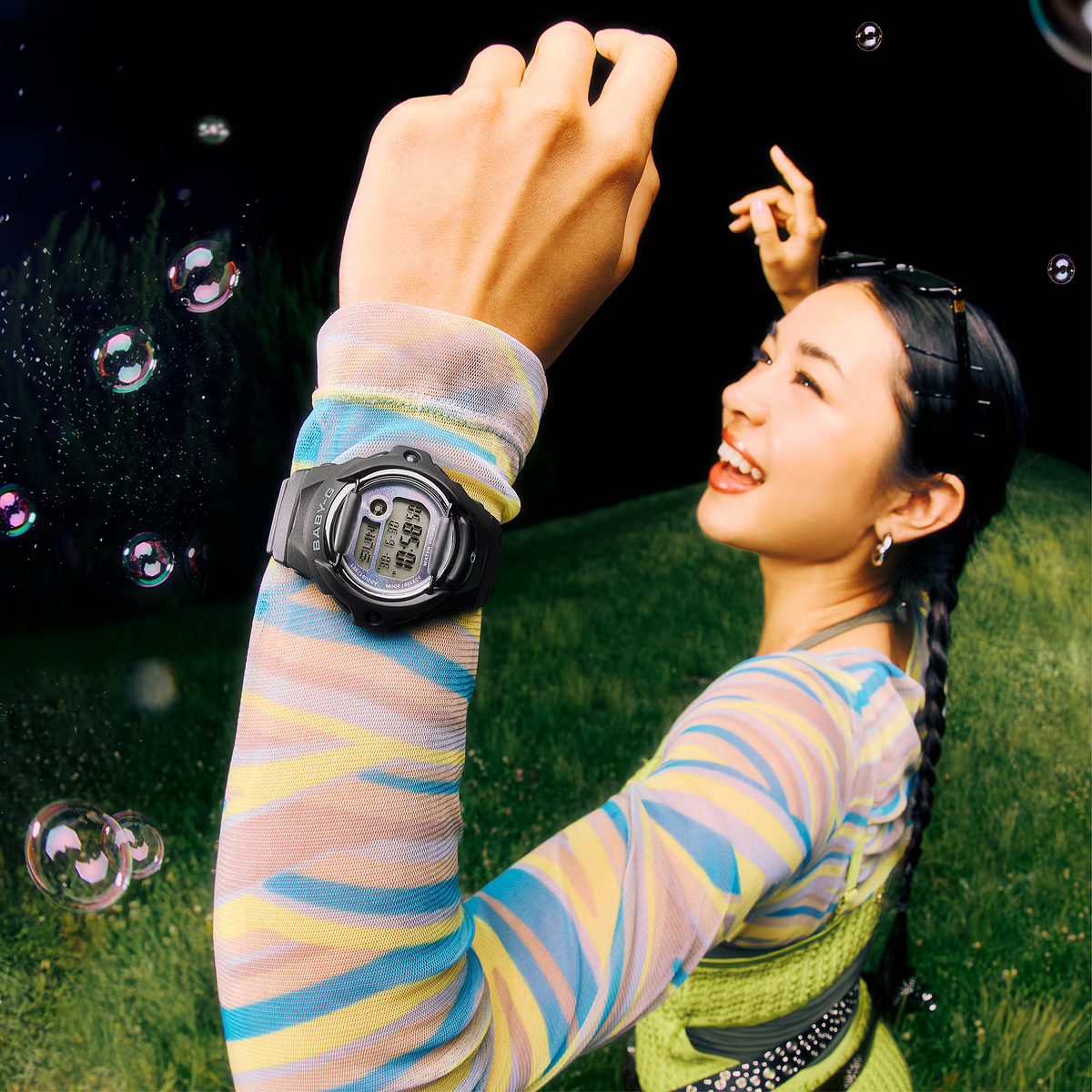 Baby-G Digital Glitter Black Women's Watch BG-169GD-1DR