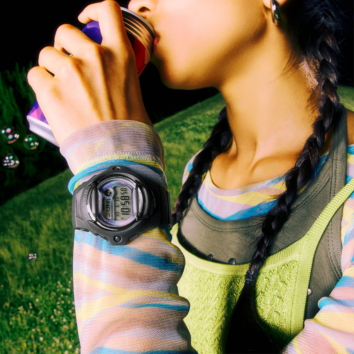 Baby-G Digital Glitter Black Women's Watch BG-169GD-1DR