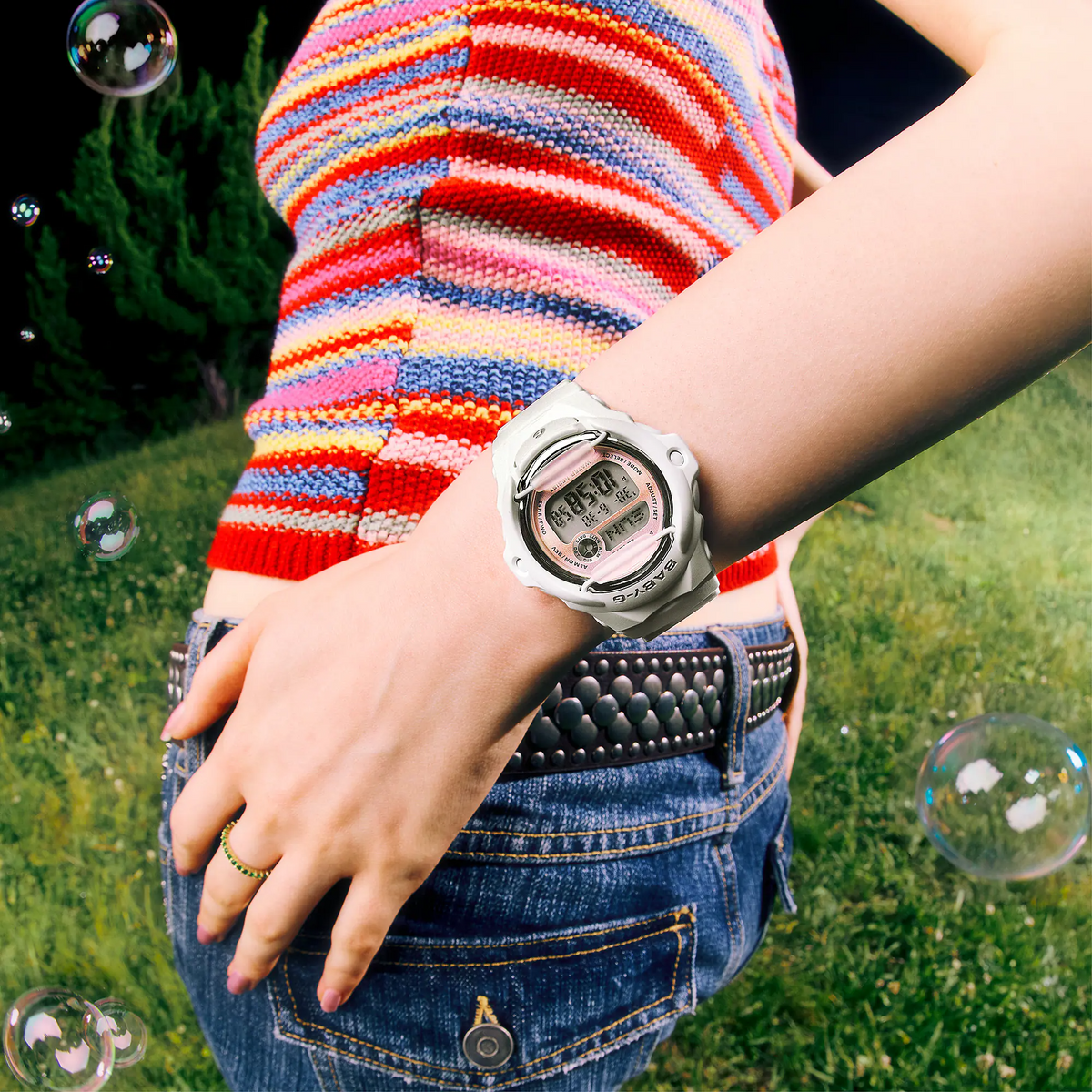 Baby-G Digital Glitter Black Women's Watch BG-169GD-7DR