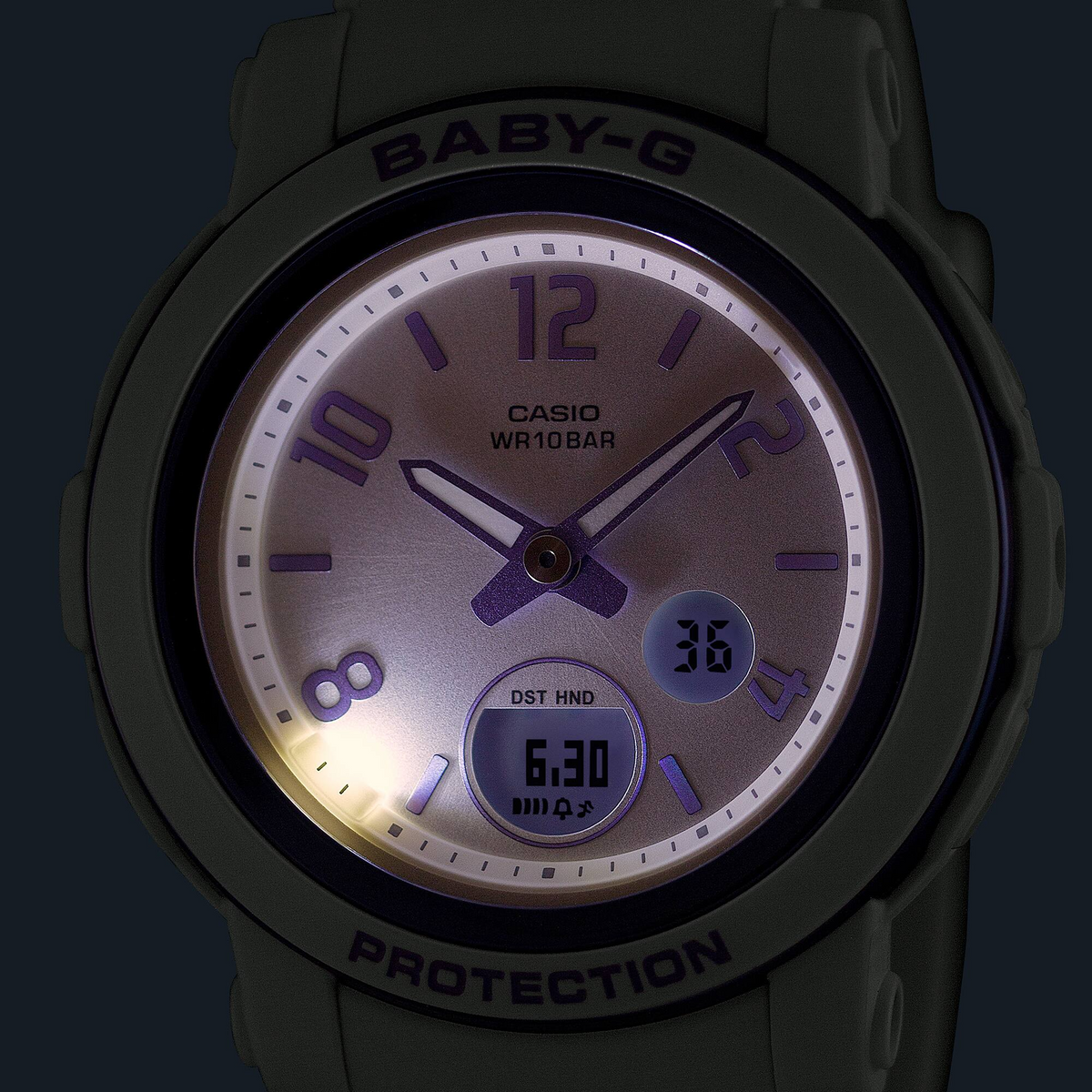 Casio Baby-G BGA-290DR-7ADR Analog-Digital Ladies Watch, White