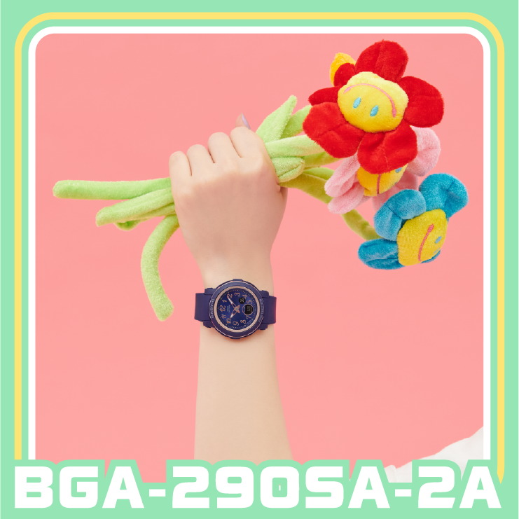 Casio Baby-G BGA-290SA-2ADR Analog-Digital Women's Watch Navy Blue