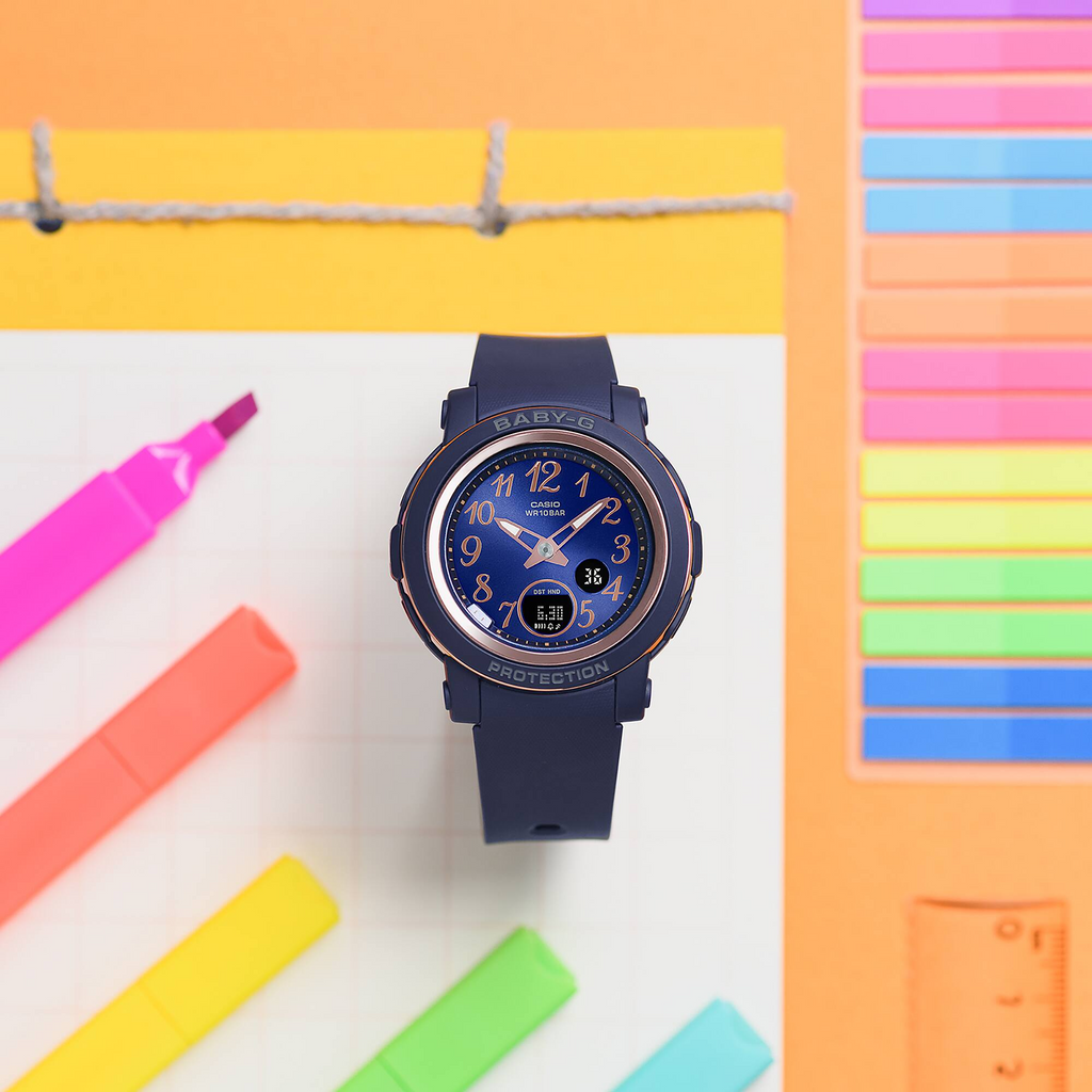 Casio Baby-G BGA-290SA-2ADR Analog-Digital Women's Watch Navy Blue