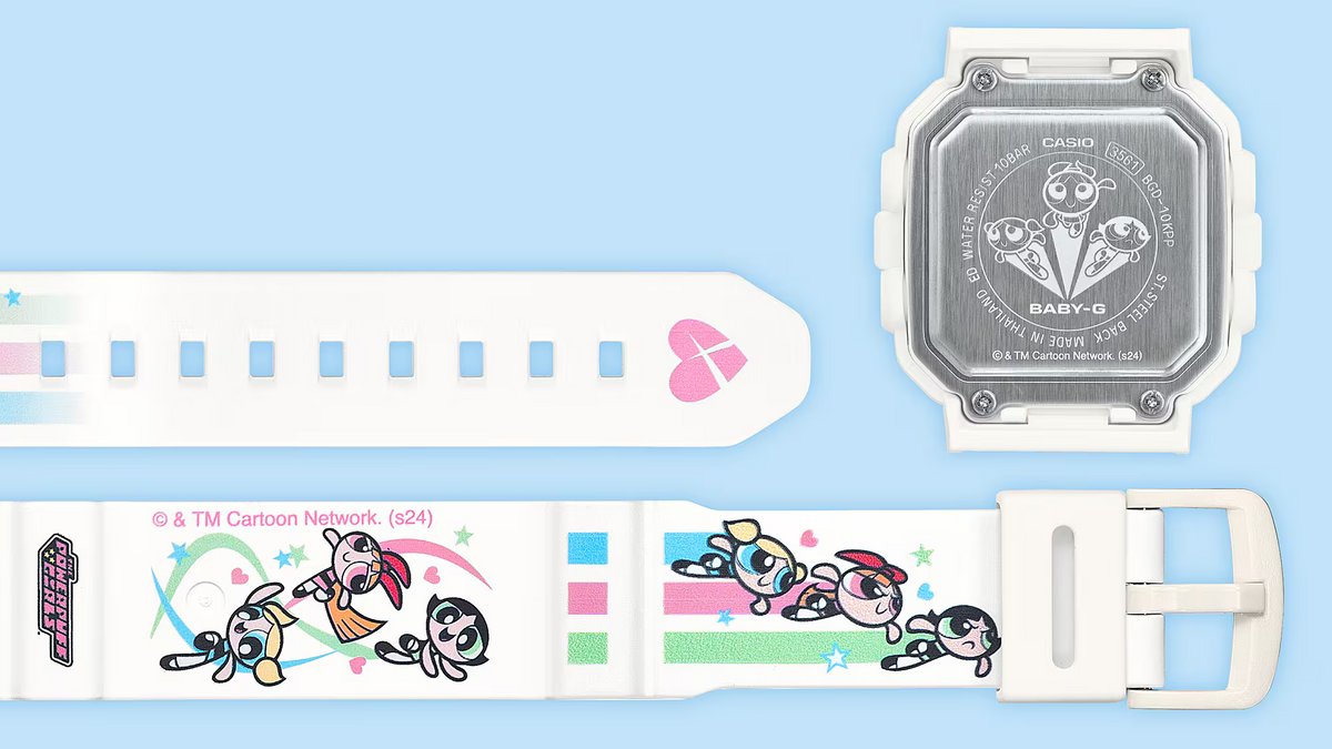Baby-G+ Plus The Powerpuff Girls Collaboration Model BGD-10KPP-7DR