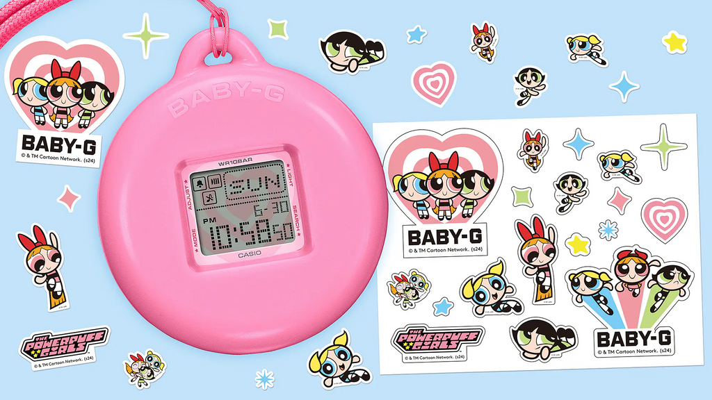 Baby-G+ Plus The Powerpuff Girls Collaboration Model BGD-10KPP-7DR