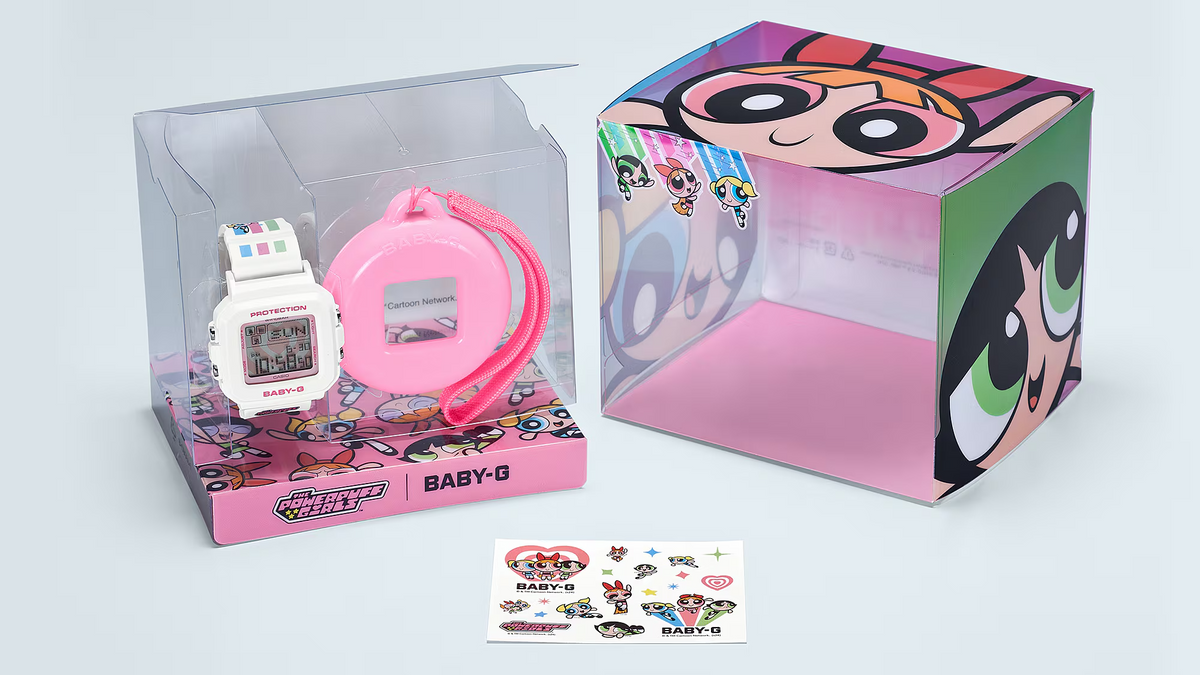 Baby-G+ Plus The Powerpuff Girls Collaboration Model BGD-10KPP-7DR