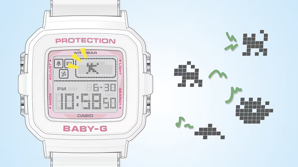 Baby-G+ Plus The Powerpuff Girls Collaboration Model BGD-10KPP-7DR