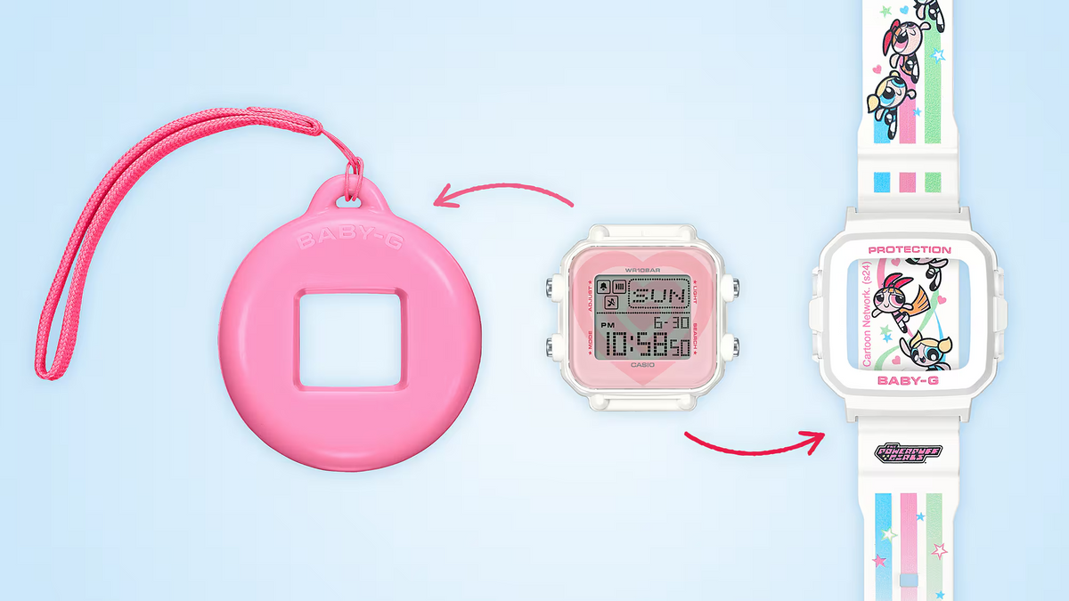 Baby-G+ Plus The Powerpuff Girls Collaboration Model BGD-10KPP-7DR
