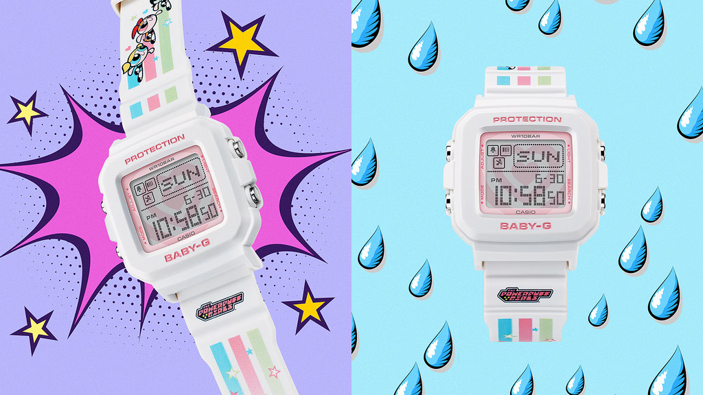 Baby-G+ Plus The Powerpuff Girls Collaboration Model BGD-10KPP-7DR