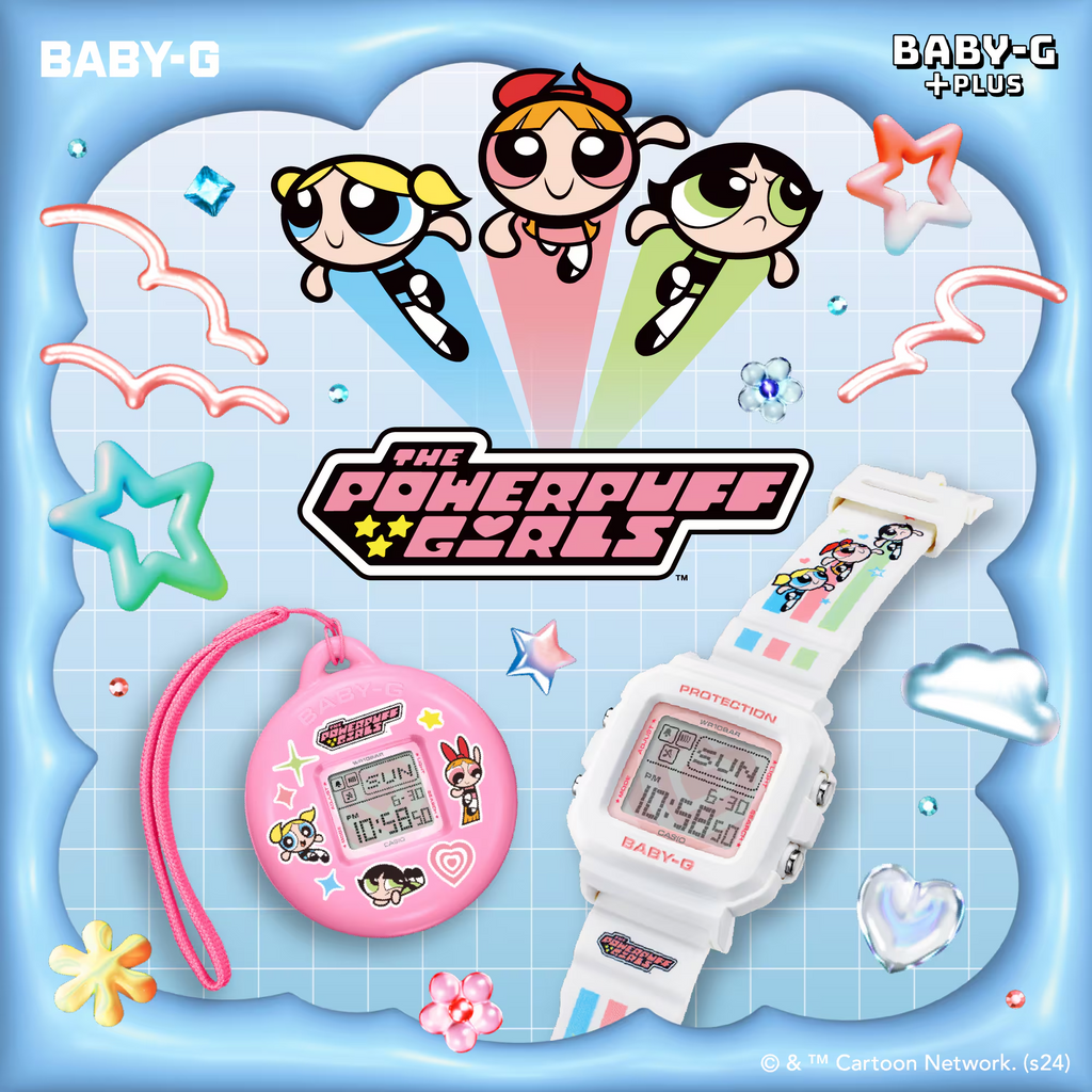 Baby-G+ Plus The Powerpuff Girls Collaboration Model BGD-10KPP-7DR