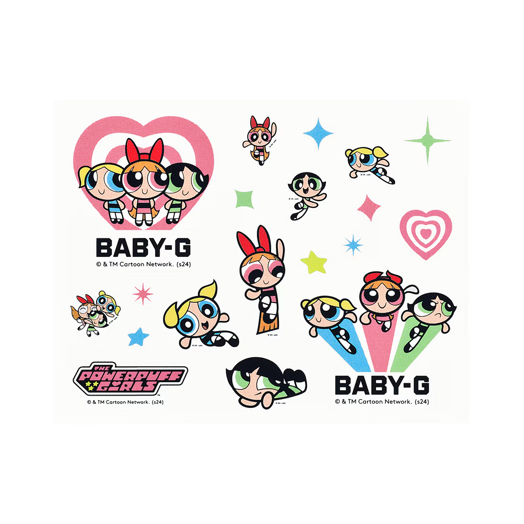 Baby-G+ Plus The Powerpuff Girls Collaboration Model BGD-10KPP-7DR