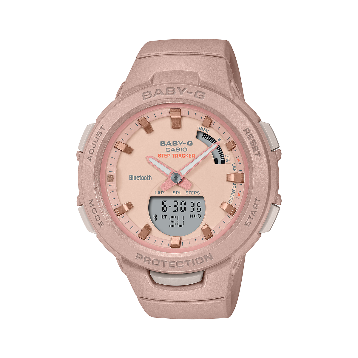 Casio BSA-B100CS-4ADR Baby-G Women's Watch, Pink