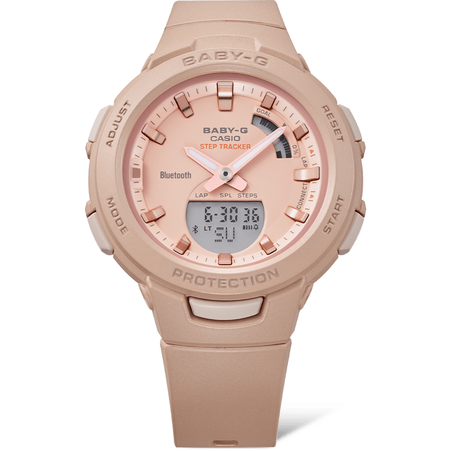 Casio BSA-B100CS-4ADR Baby-G Women's Watch, Pink