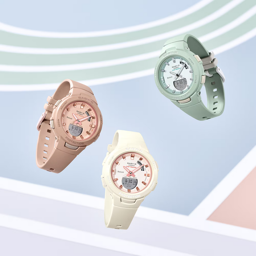 Casio BSA-B100CS-4ADR Baby-G Women's Watch, Pink