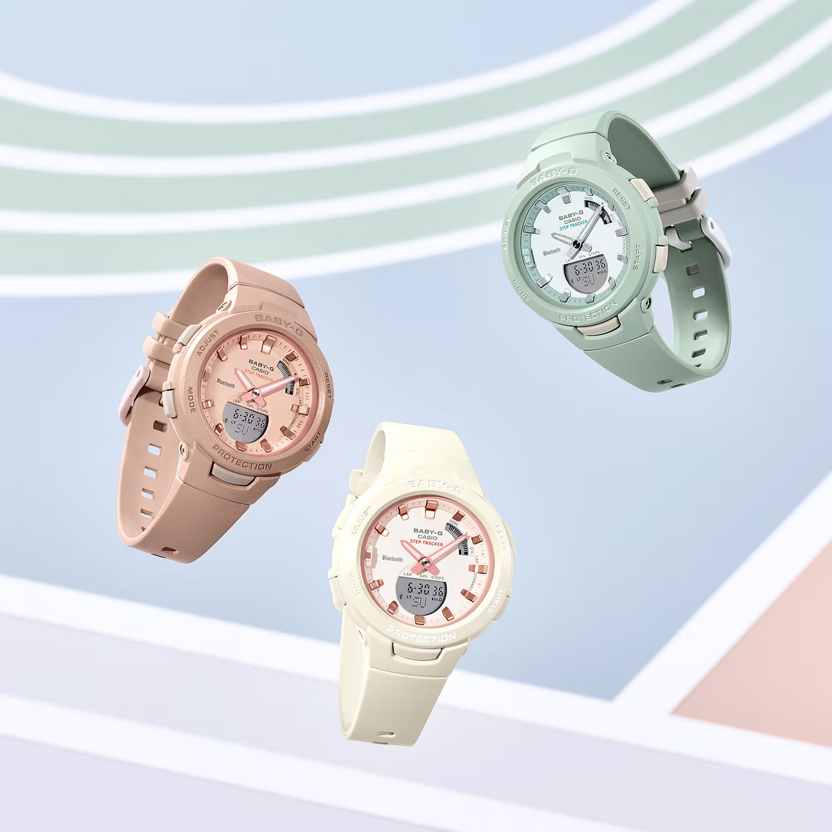 Casio BSA-B100CS-4ADR Baby-G Women's Watch, Pink