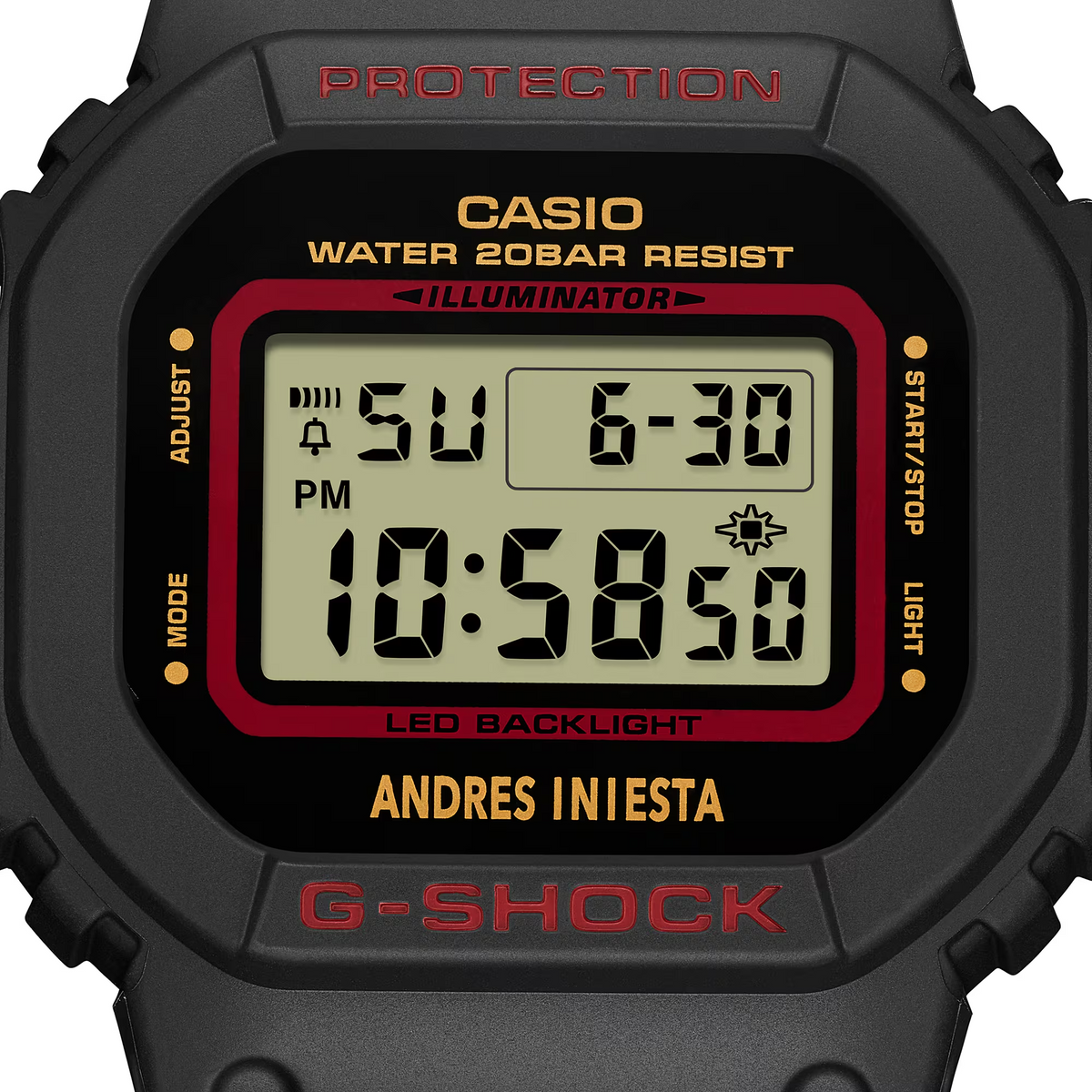 World Class Professional Football Player Andrés Iniesta Signature Model DW-5600AI-1DR