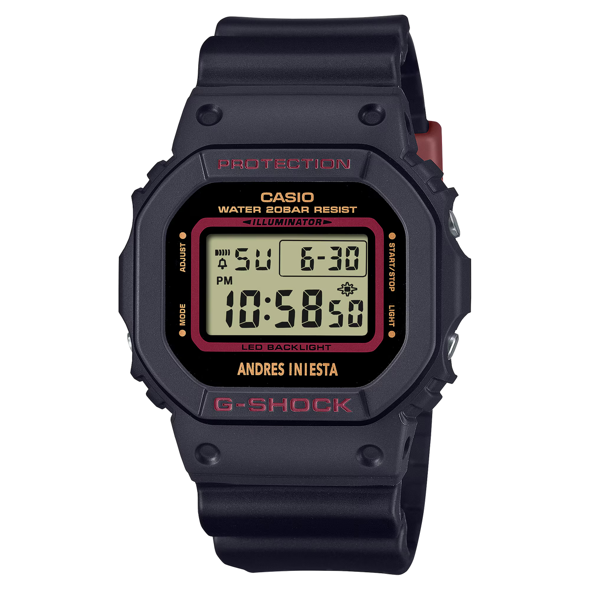 World Class Professional Football Player Andrés Iniesta Signature Model DW-5600AI-1DR