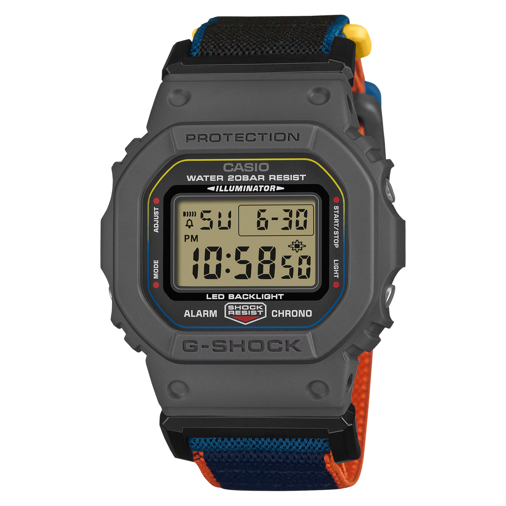 G-Shock Men Magnetic Cloth Digital Watch DW-5600MNC-8A2DR
