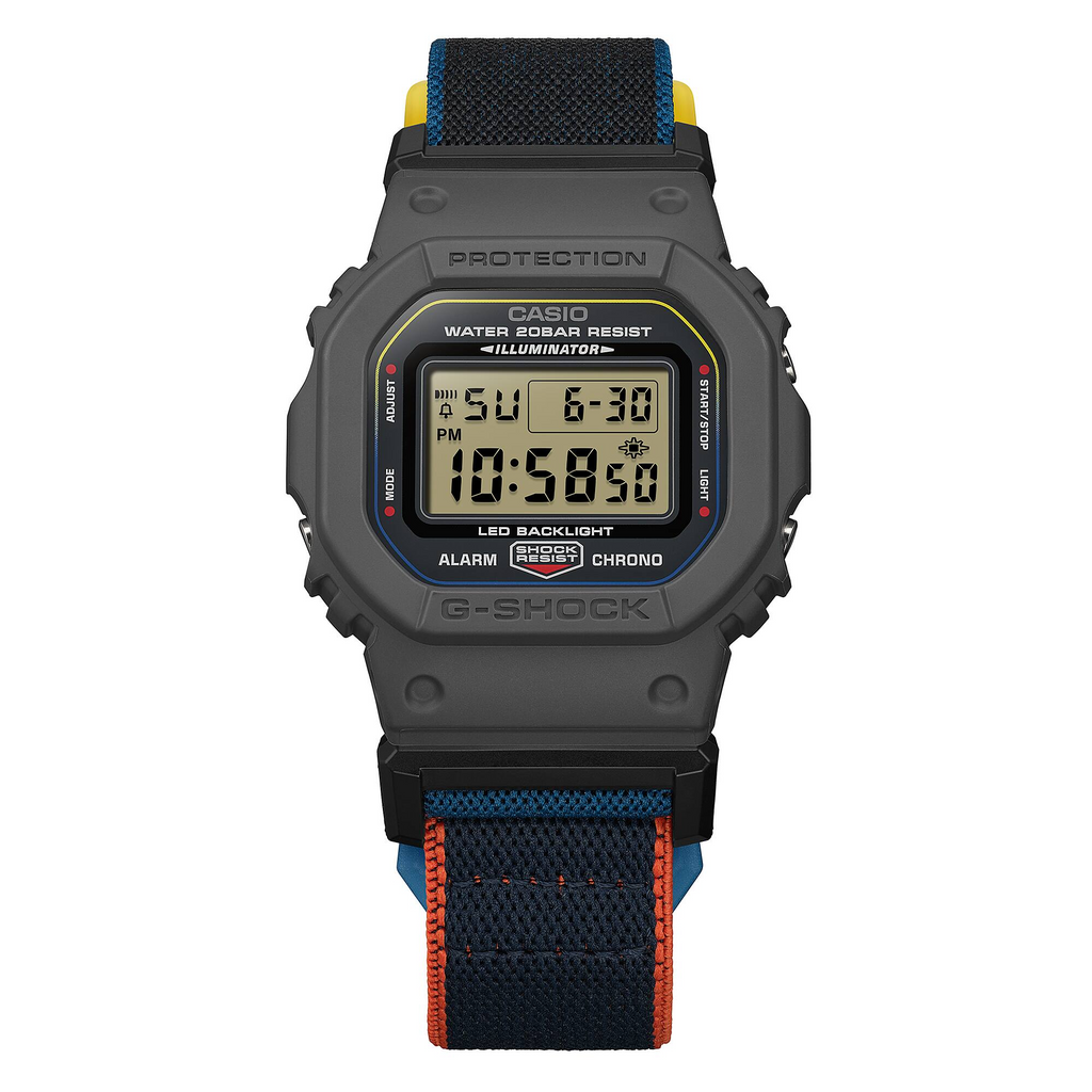 G-Shock Men Magnetic Cloth Digital Watch DW-5600MNC-8A2DR
