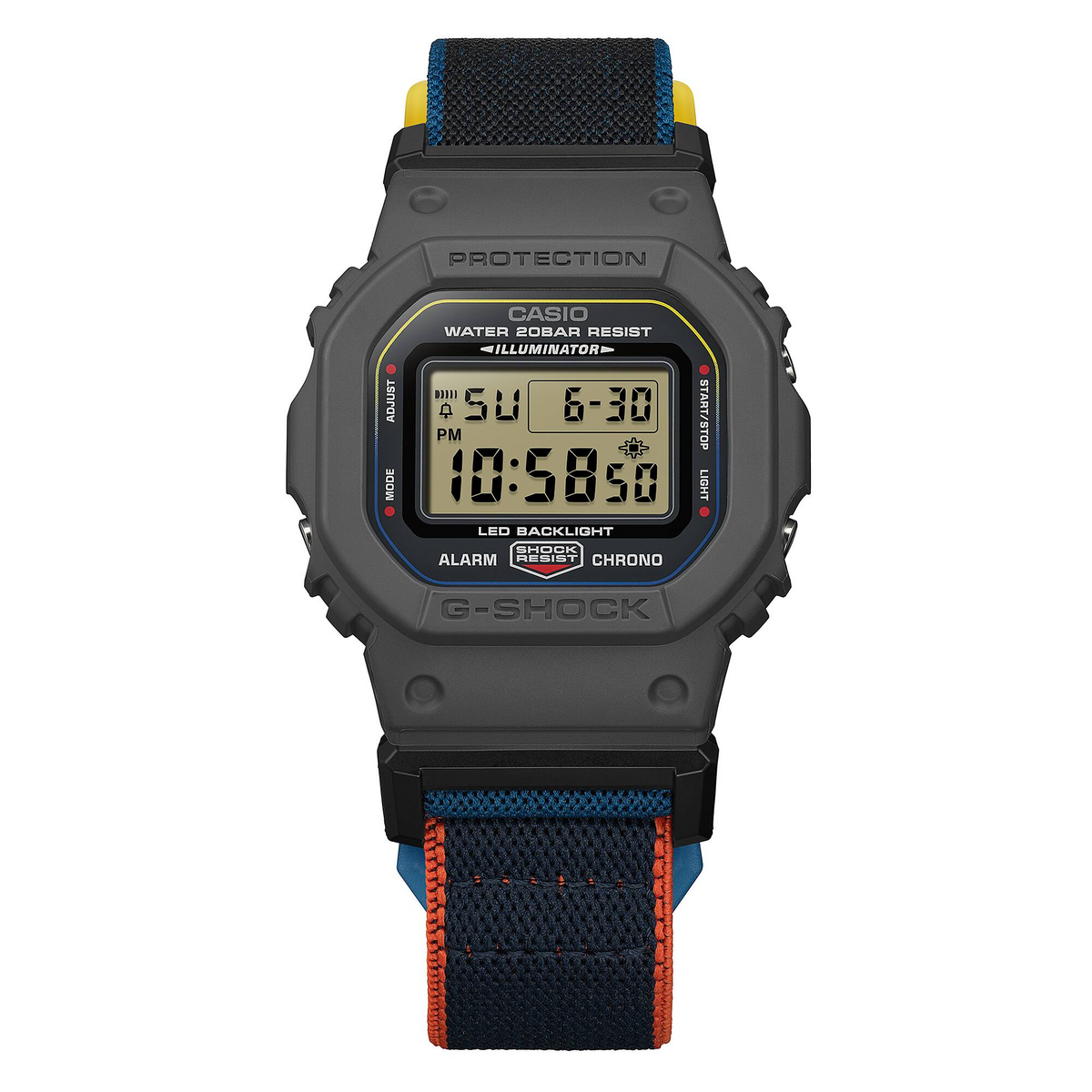 G-Shock Men Magnetic Cloth Digital Watch DW-5600MNC-8A2DR