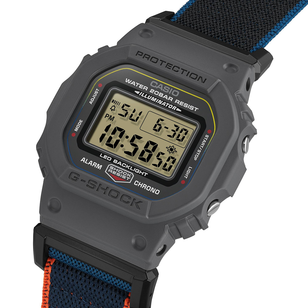 G-Shock Men Magnetic Cloth Digital Watch DW-5600MNC-8A2DR