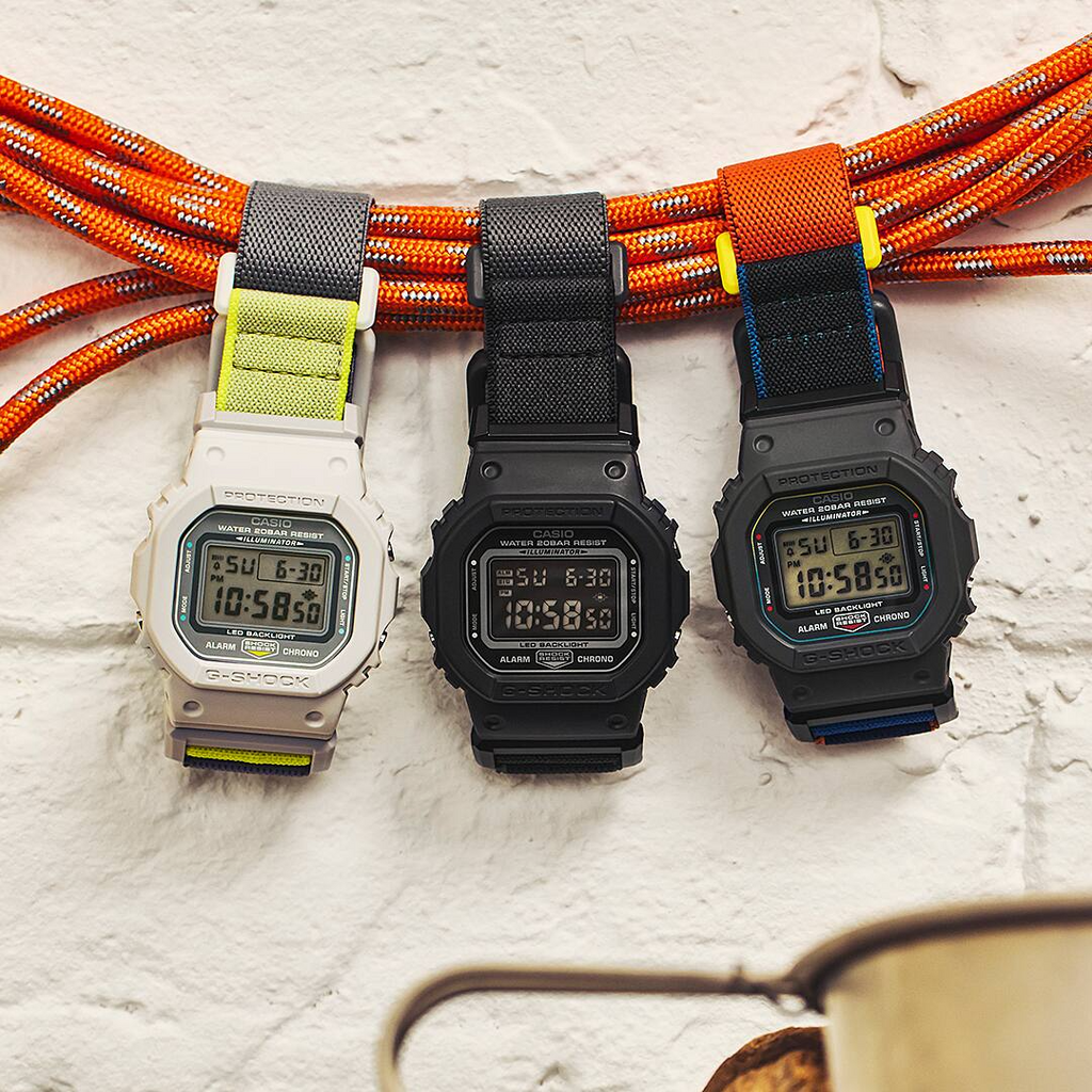 G-Shock Men Magnetic Cloth Digital Watch DW-5600MNC-8A2DR