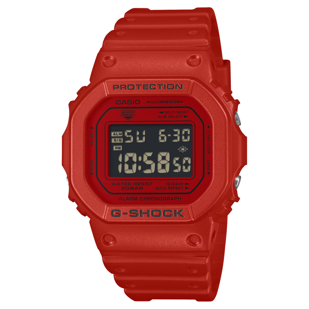 G-Shock Iconic Red Casual Digital Men's Watch DW-5600RRB-4DR