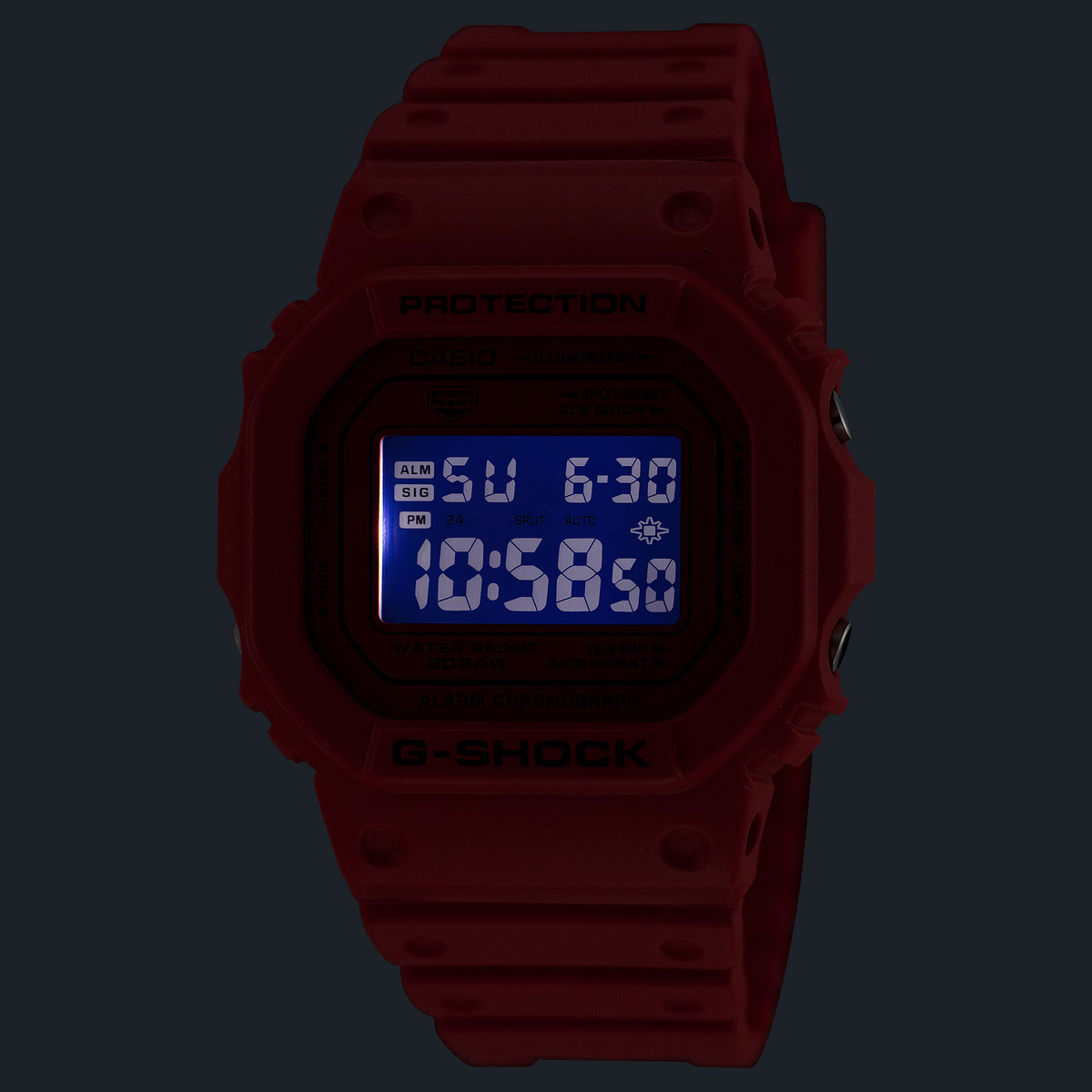G-Shock Iconic Red Casual Digital Men's Watch DW-5600RRB-4DR