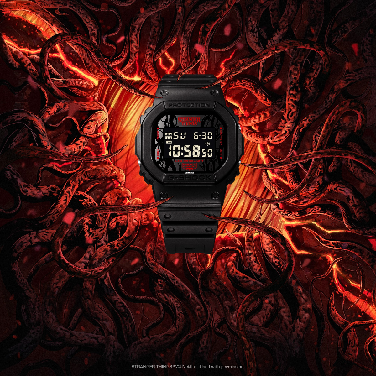 G-Shock Stranger Things Collaboration Model DW-5600STT-1DR