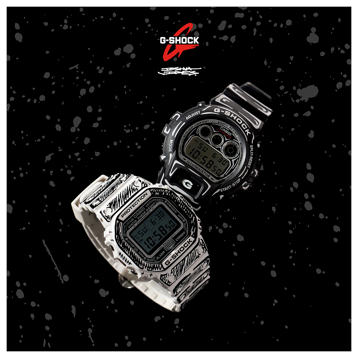 G-Shock Joshua Vides collaboration model Men Digital Watch DW-6900JV-1DR
