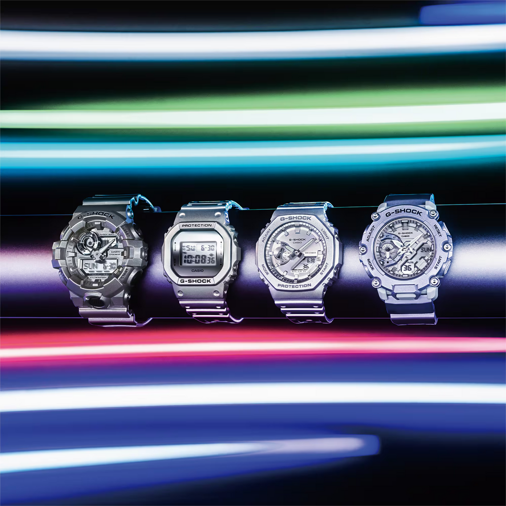 Casio G-Shock GA-2200FF-8ADR Analog-Digital Men's Watch Silver
