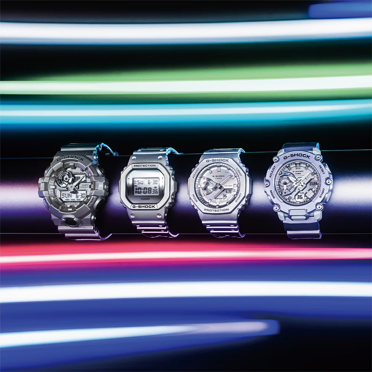 Casio G-Shock GA-2200FF-8ADR Analog-Digital Men's Watch Silver