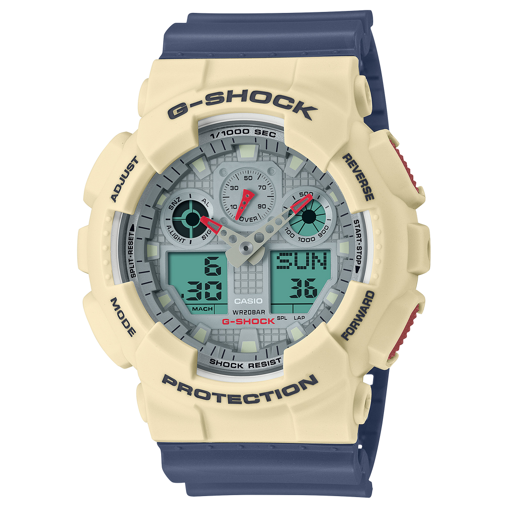 Casio G-Shock GA-100PC-7A2DR Analog-Digital Men's Watch Blue