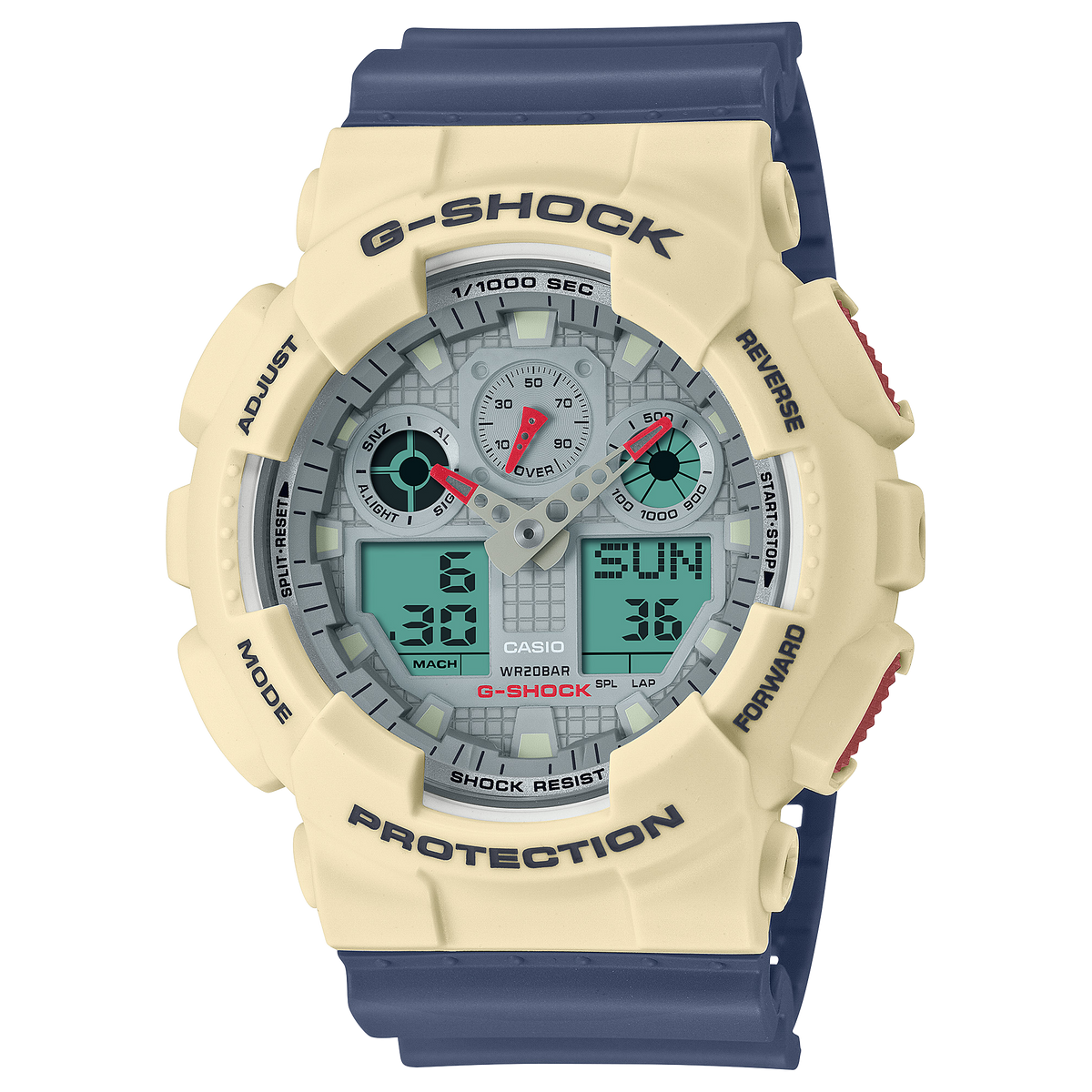 Casio G-Shock GA-100PC-7A2DR Analog-Digital Men's Watch Blue