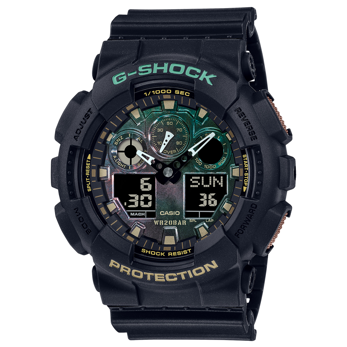 Casio G-Shock GA-100RC-1ADR Analog-Digital Men's Watch Black