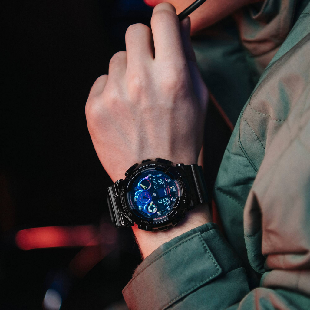 G-Shock Casual Men's Watch GA-100RGB-1ADR