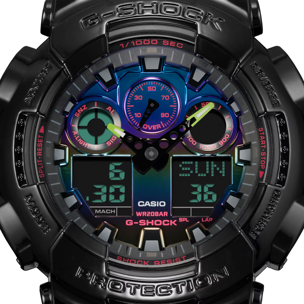 G-Shock Casual Men's Watch GA-100RGB-1ADR
