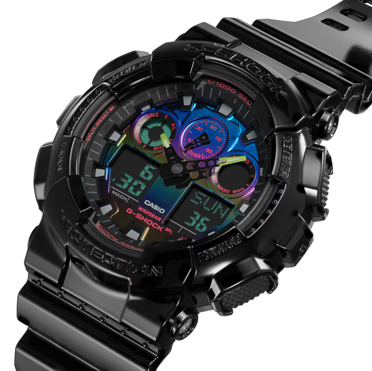 G-Shock Casual Men's Watch GA-100RGB-1ADR