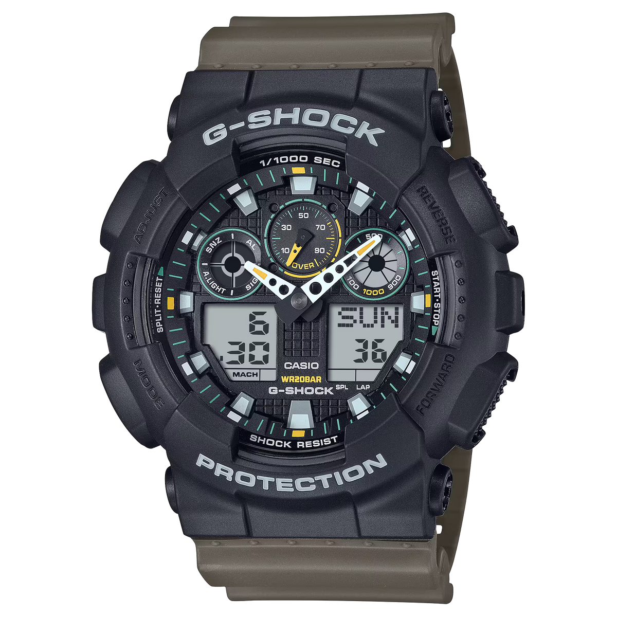 G-Shock Analog-Digital Casual Men's Watch GA-100TU-1A3DR