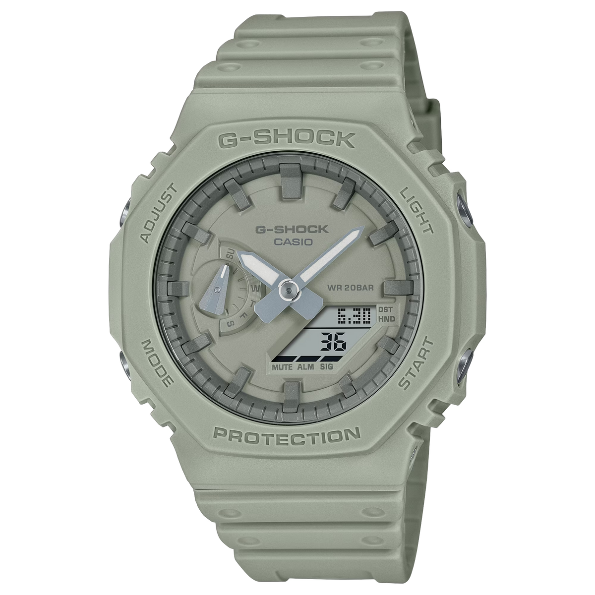Casio G-Shock GA-2100NC-3ADR Analog-Digital Men's Watch Green