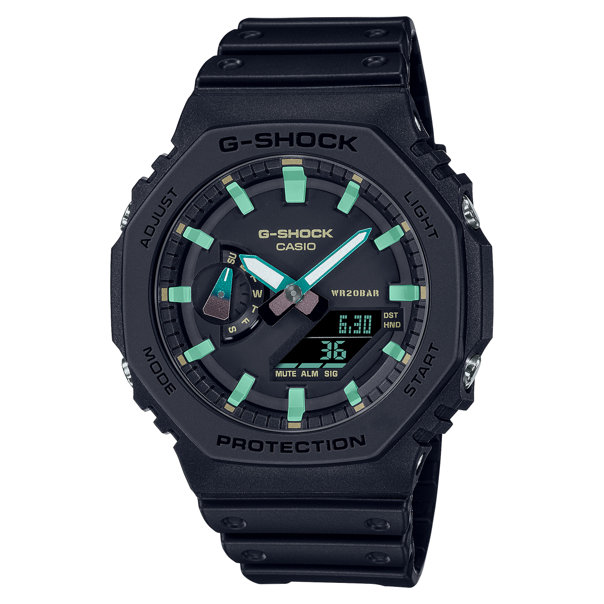 Casio G-Shock GA-2100RC-1ADR Analog-Digital Men's Watch Black