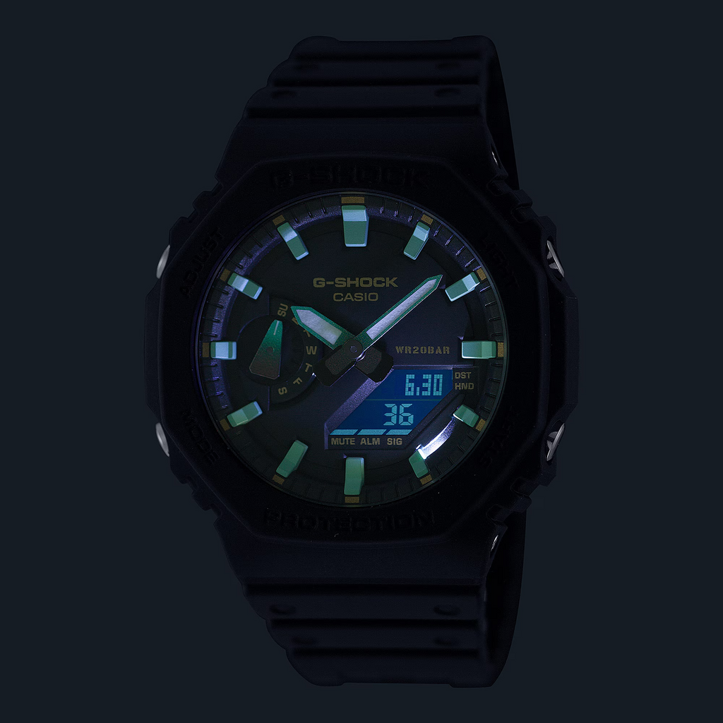 Casio G-Shock GA-2100RC-1ADR Analog-Digital Men's Watch Black