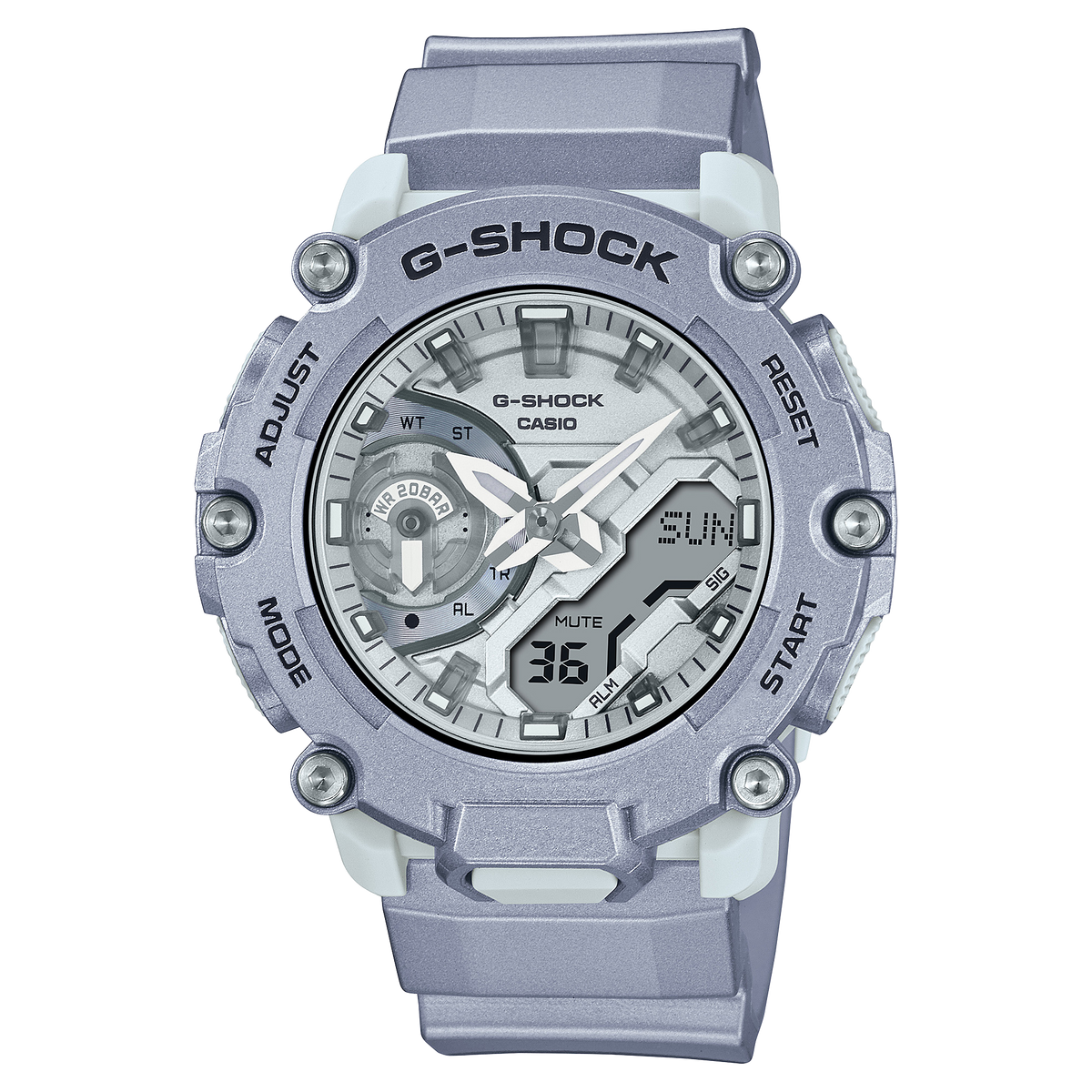 Casio G-Shock GA-2200FF-8ADR Analog-Digital Men's Watch Silver