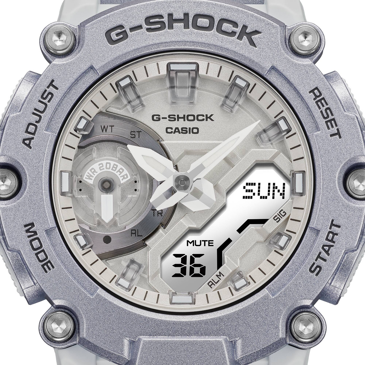 Casio G-Shock GA-2200FF-8ADR Analog-Digital Men's Watch Silver